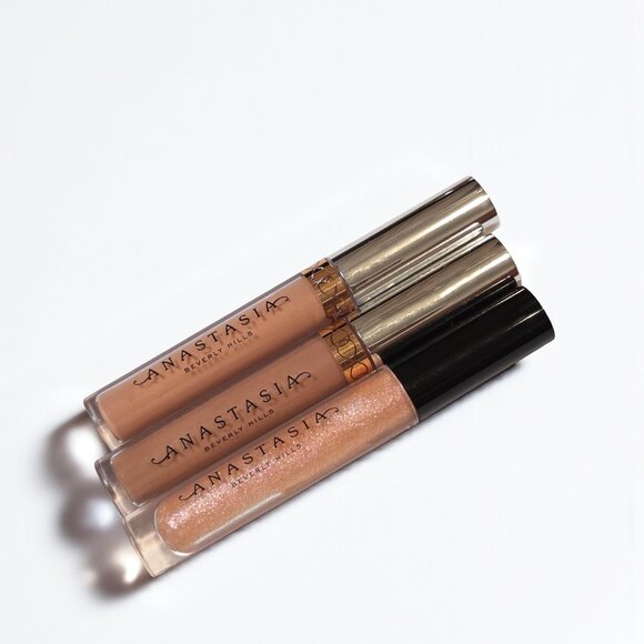 ANASTASIA Makeup Bundle Lot X 3 Stripped Naked Liquid Lipstick Venus Lip Gloss - Picture 1 of 1